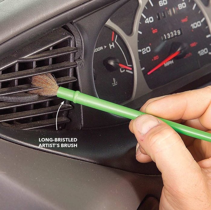 Best Way to Clean a Car: Brush Out the Air Vents