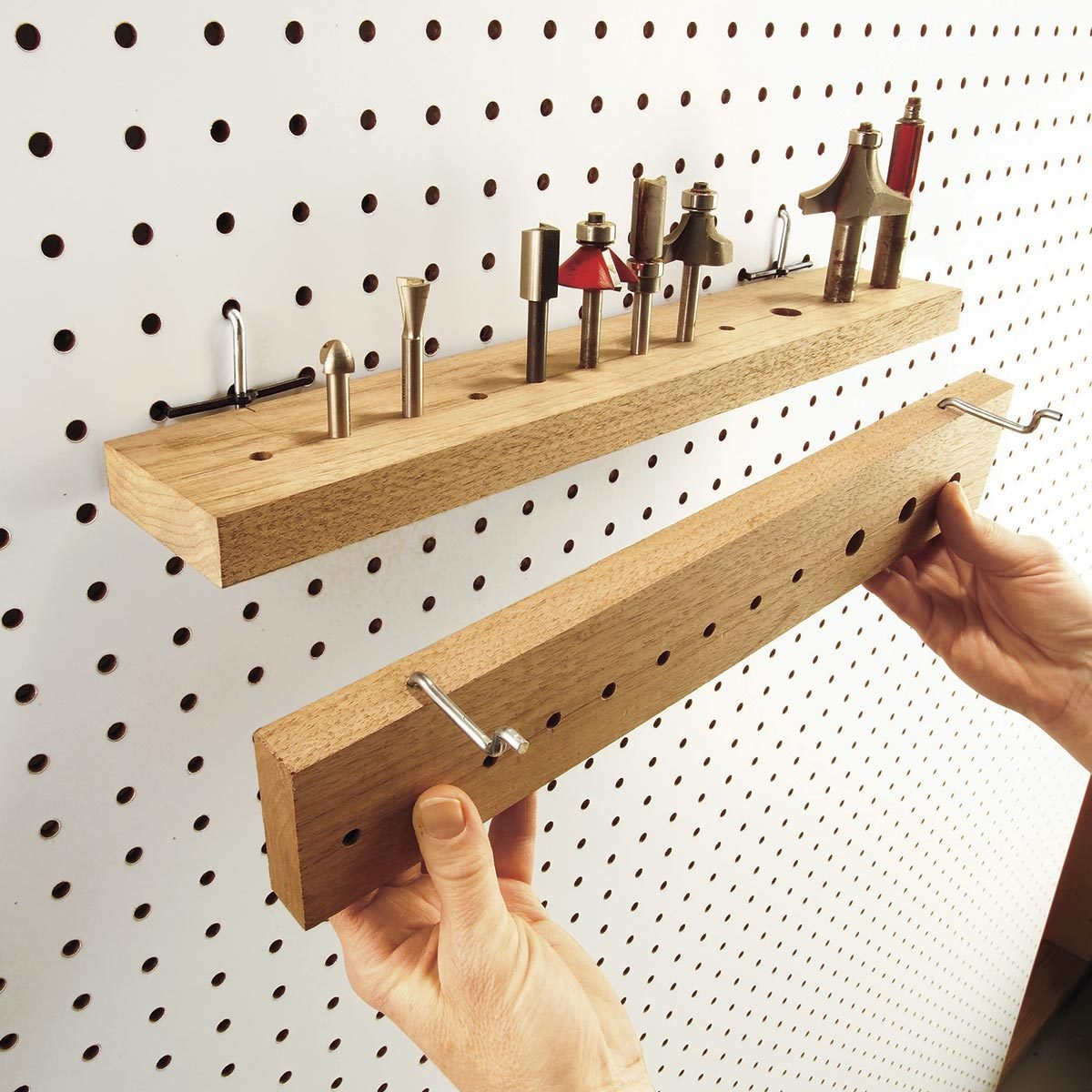 Pegboard Shelves