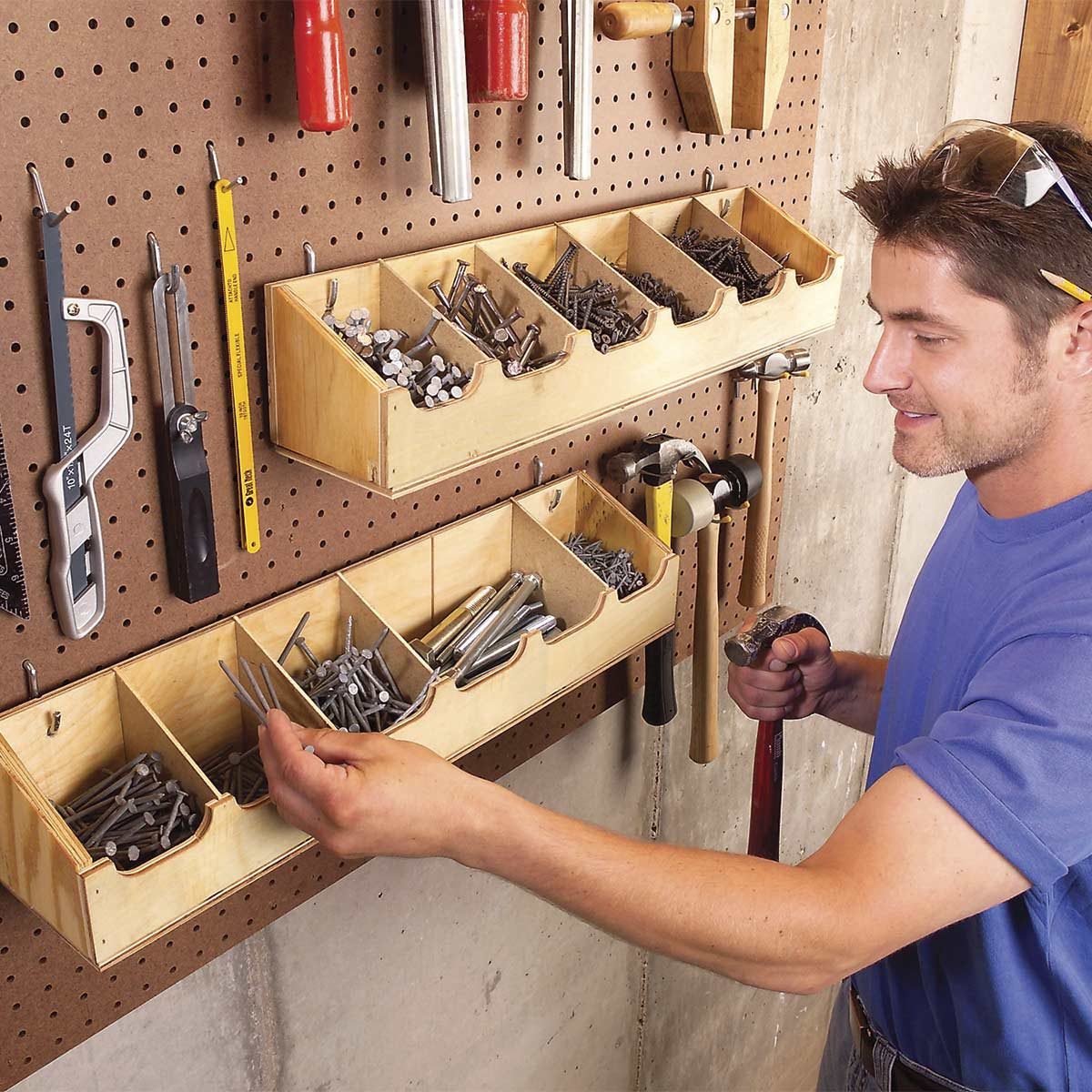 Small Work Storage Solutions, Tool Shelving Ideas