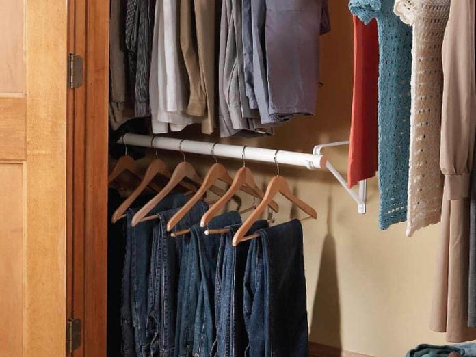 Double rail closet storage clothes storage ideas for small spaces