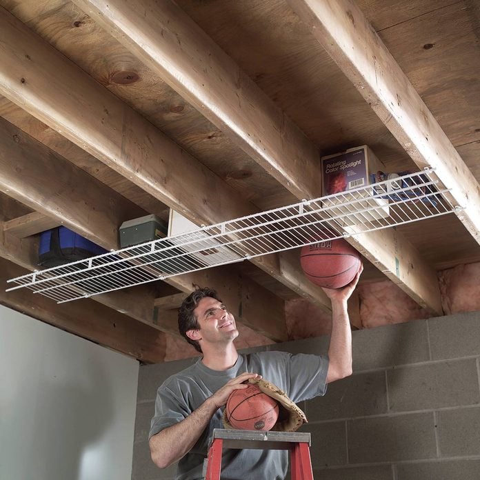 joist storage shelving