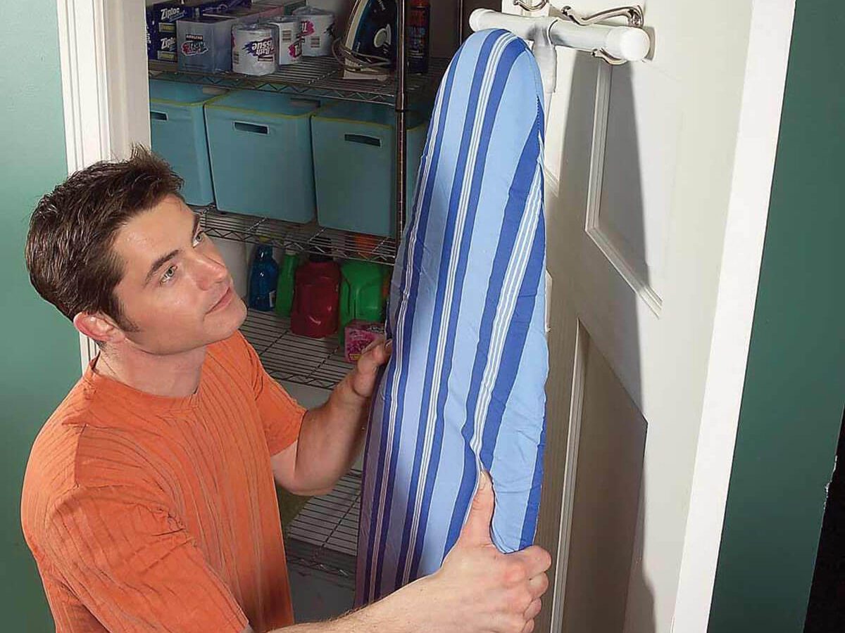 Behind the Door Storage: Ironing Board Storage