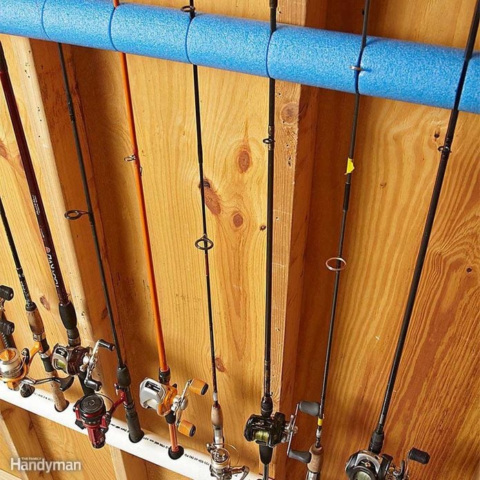 Storing Hunting And Fishing Gear, Fishing Rod Garage Storage Ideas