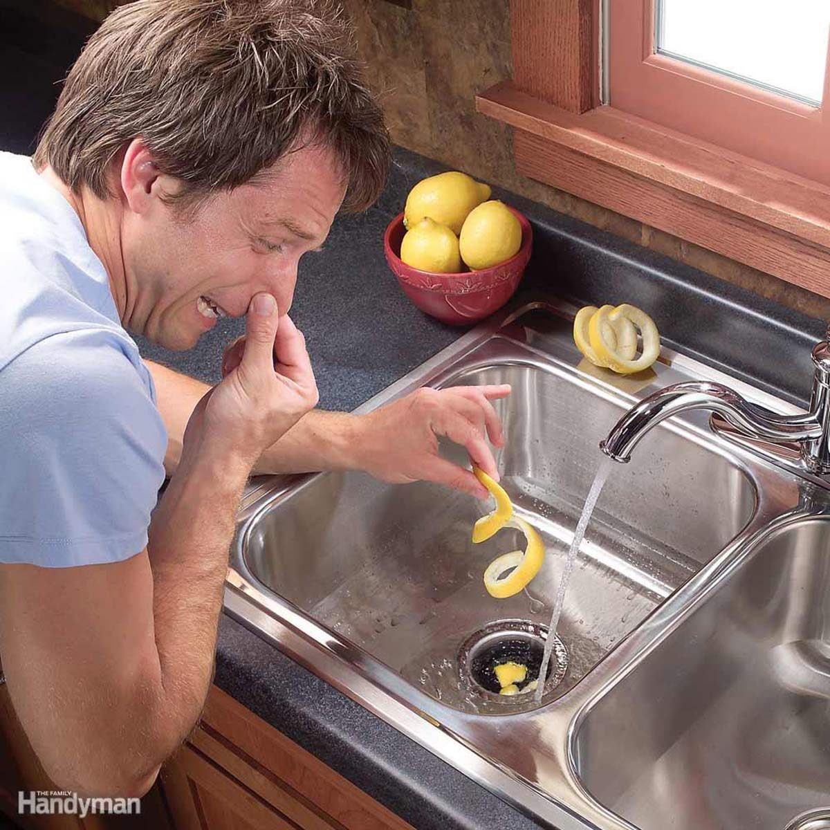 lemon rind down sink disposal