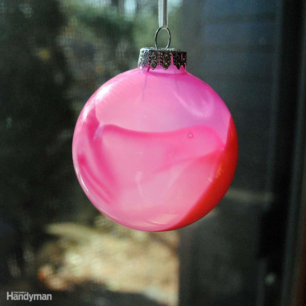 Simple Christmas Tree Decorations: Translucent Painted Christmas Bulbs