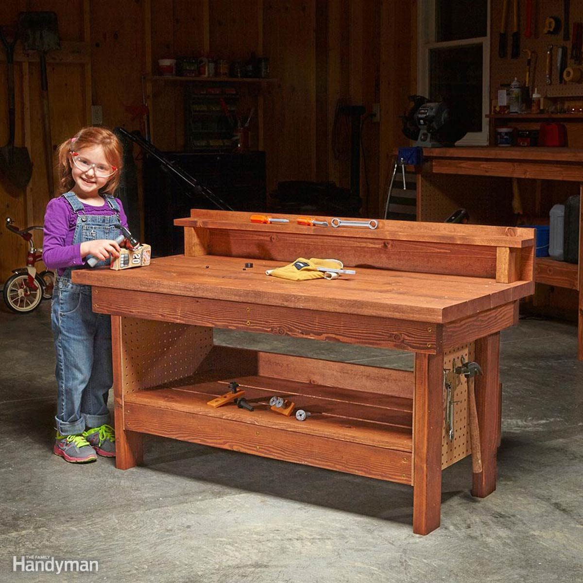 Mini Classic DIY Workbench for Kids