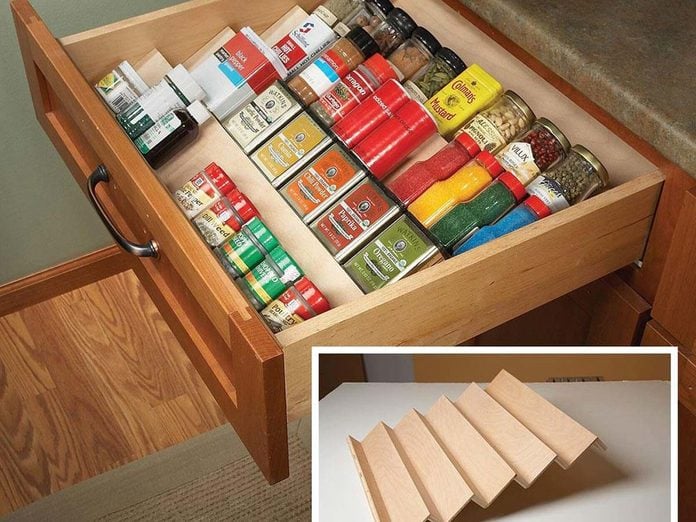 spice rack drawer