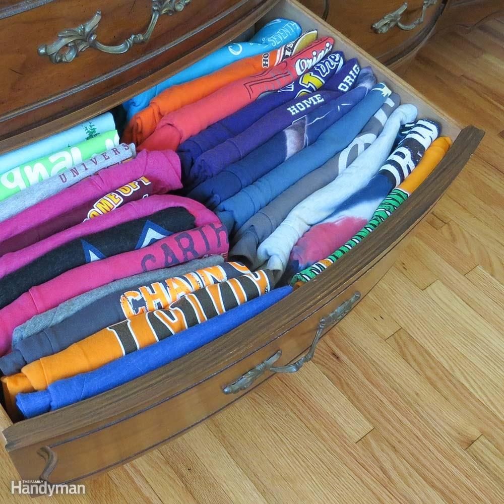 drawer space for storage