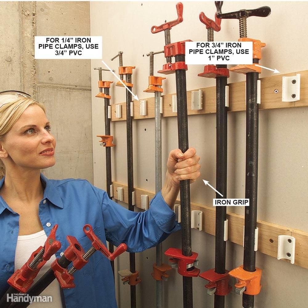 PVC Pipe Clamp Rack