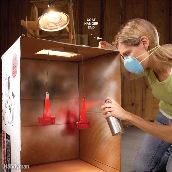 Cardboard Spray Booth