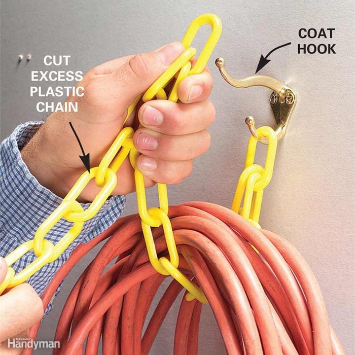 Hook and Chain Cord Hanger