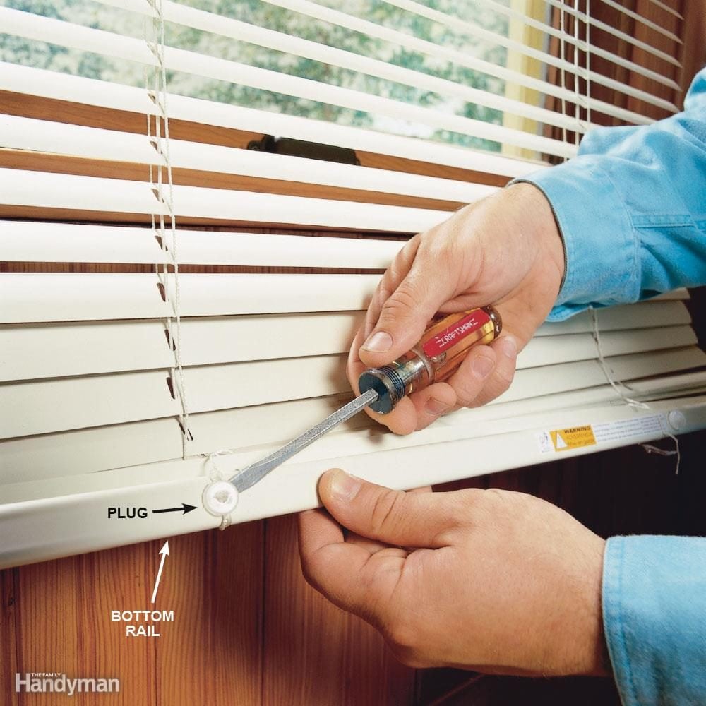 Shorten Horizontal Blinds