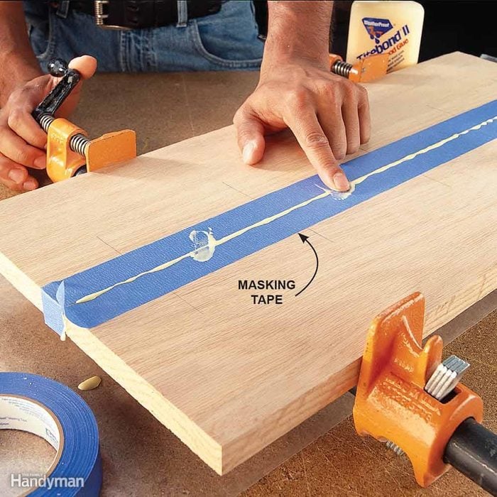 Apply Tape to Control Glue Squeeze-Out