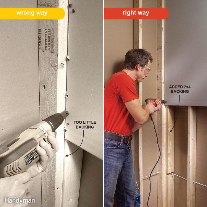 Hanging Drywall Vertically: Proper Edge Support