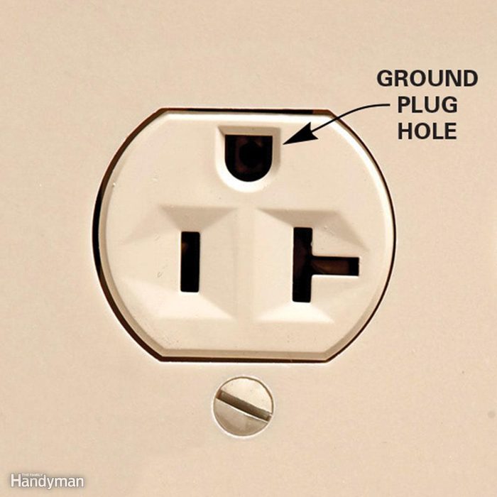 Ground hole down or up