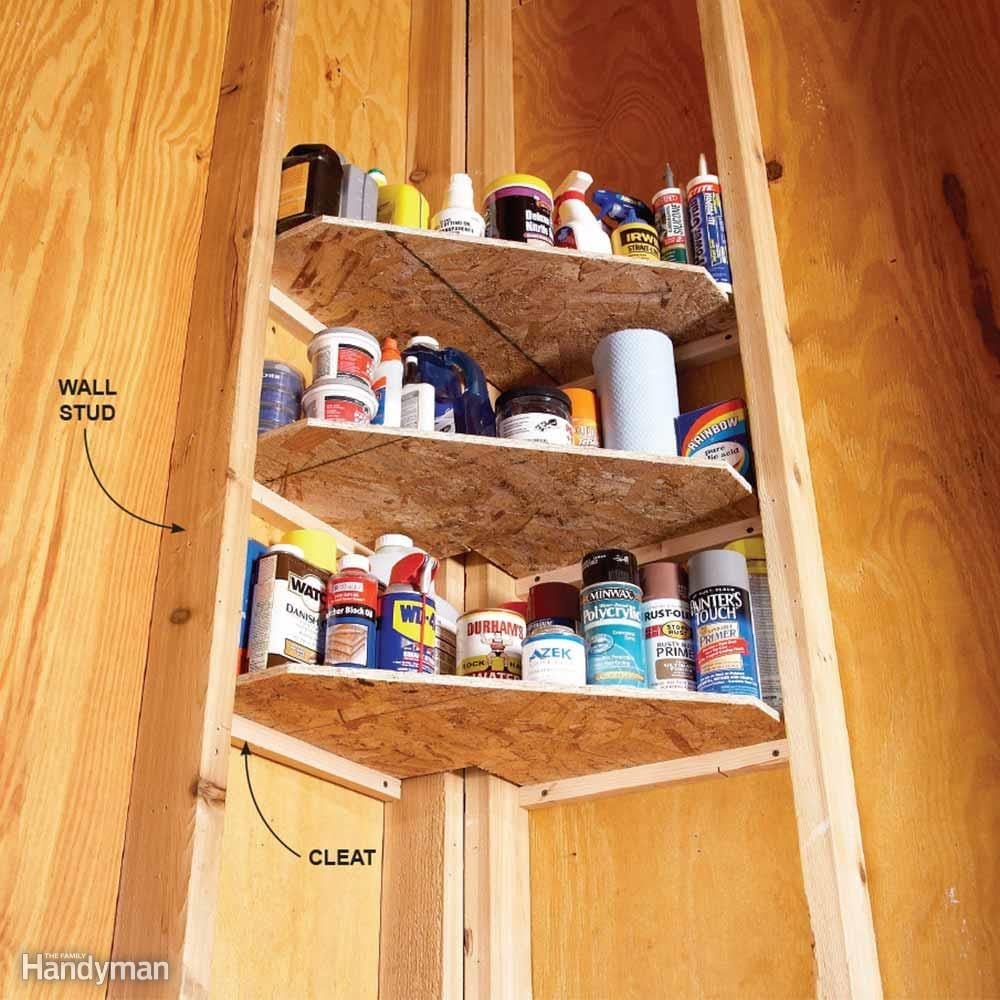 DIY Storage Shelves with 2x4s and Plywood - The Handyman's Daughter