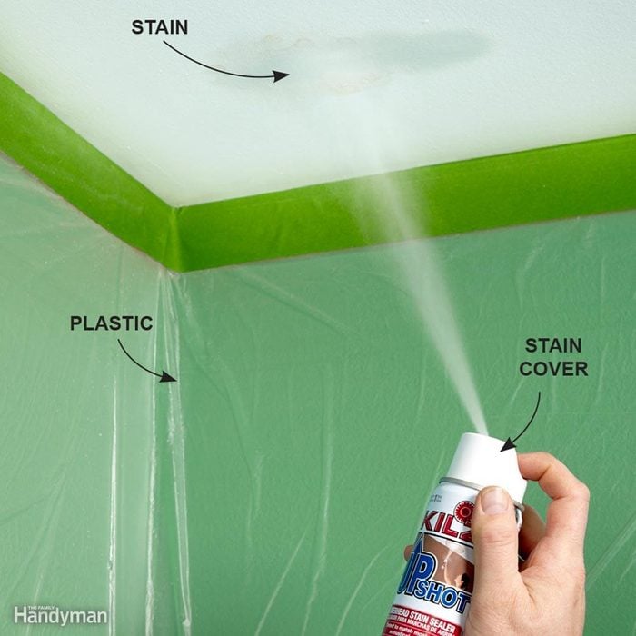 How to Cover Up a Ceiling Stain