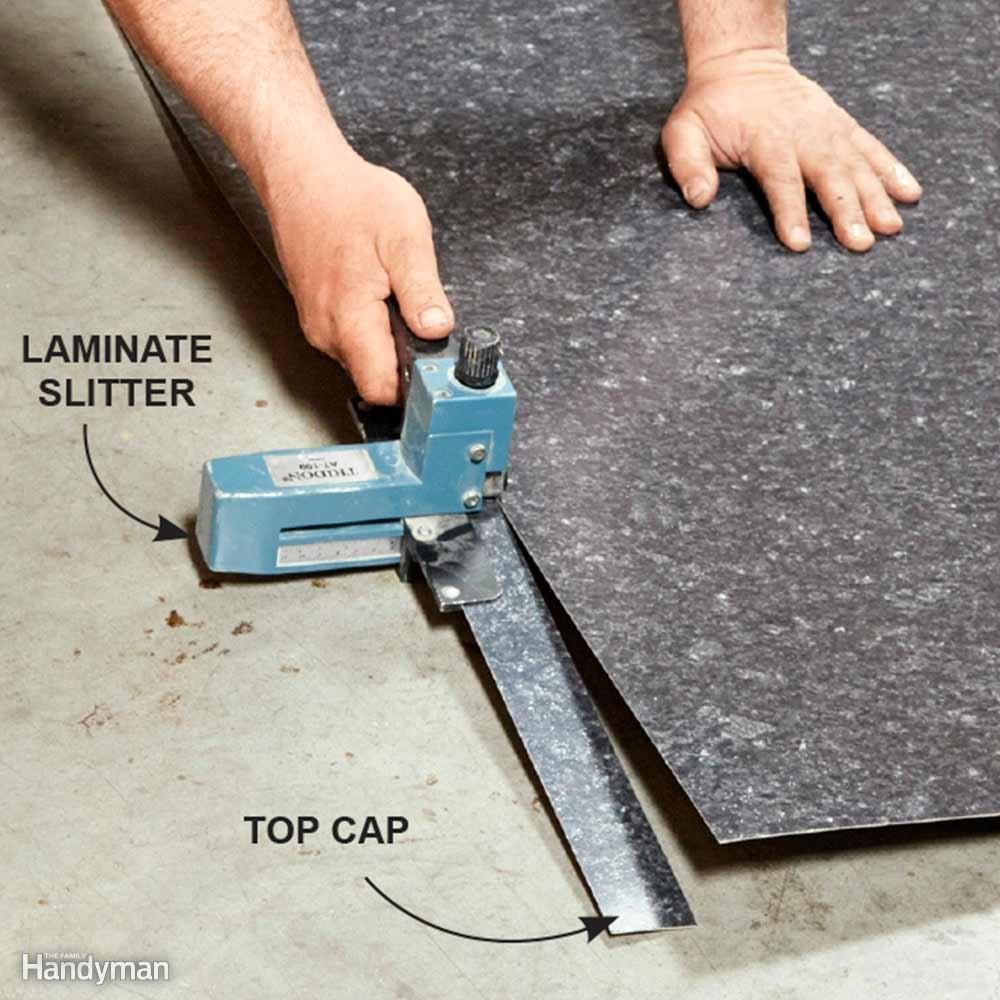 How to Install Laminate Countertop Sheet: Use a 'Slitter' for Narrow Strips
