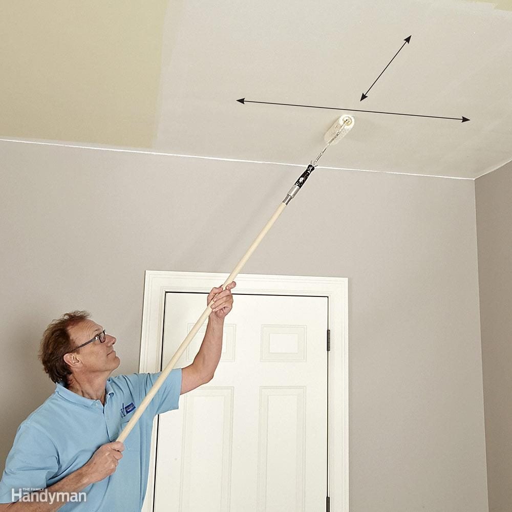 How To Paint A Ceiling The Family Handyman