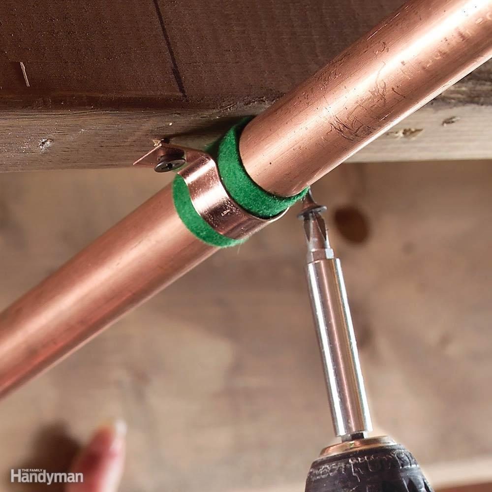 Fix for Noisy Pipes: Cushion the Pipe Hangers