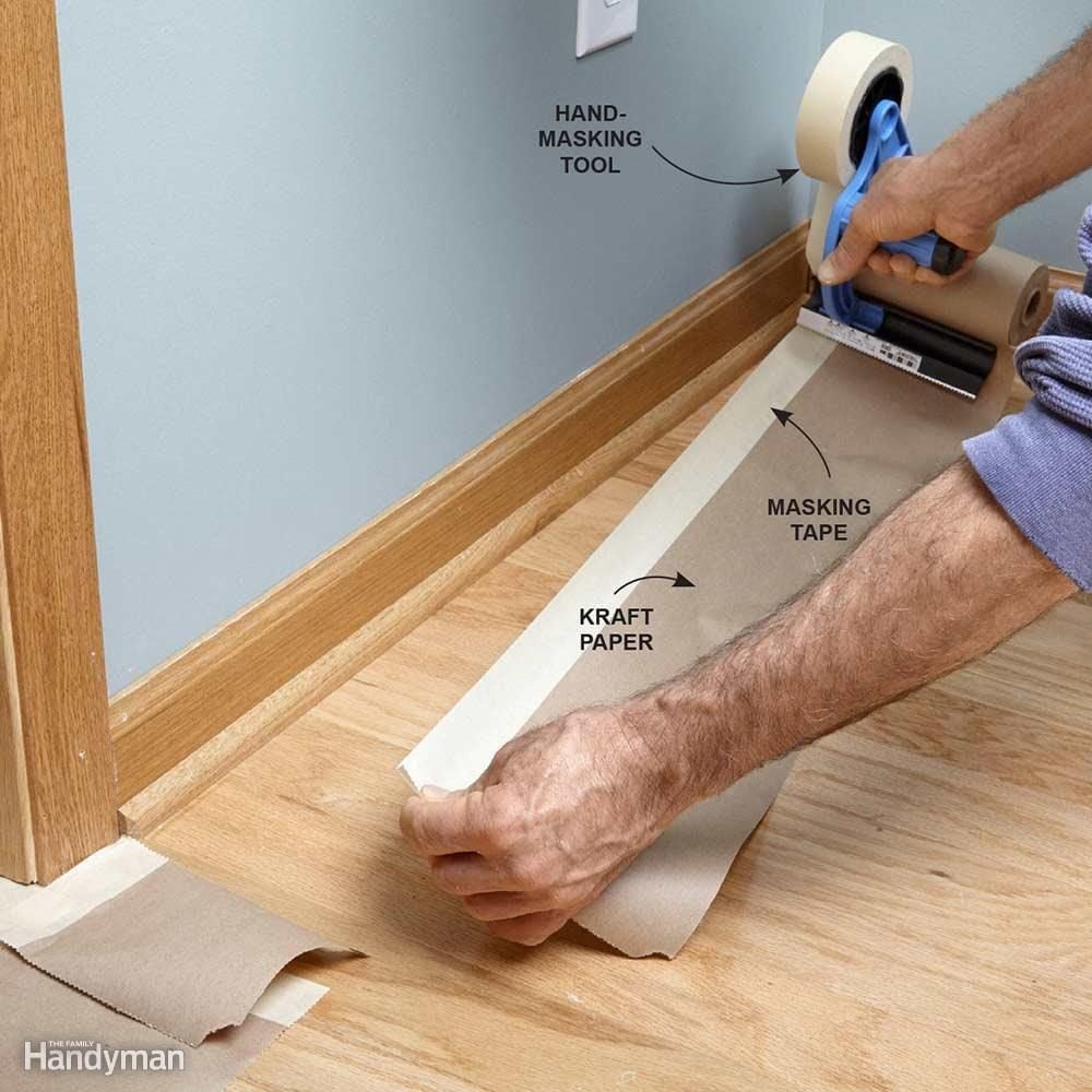 Protect a wood floor  Scotch® Painter's Tape