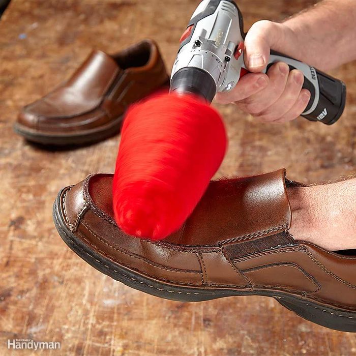 Shine Shoes with a Drill