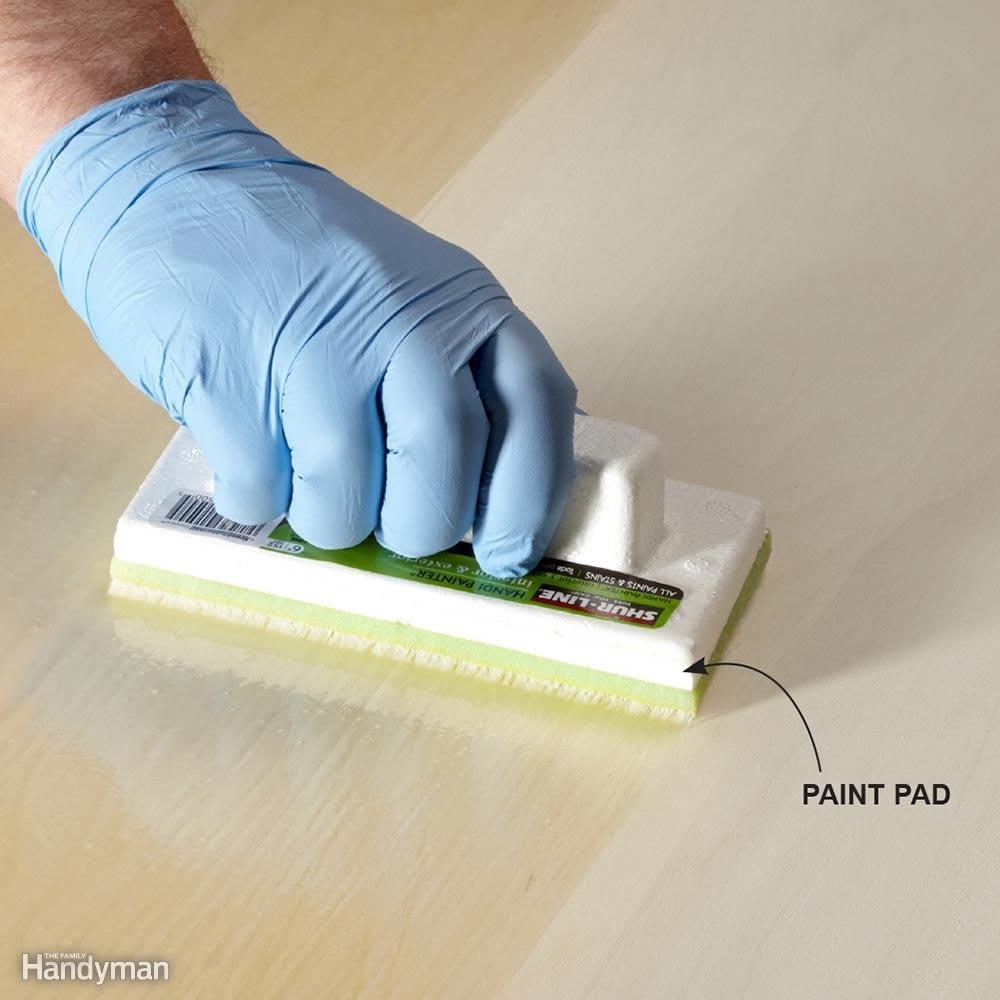 Apply Water-Based Poly With a Pad