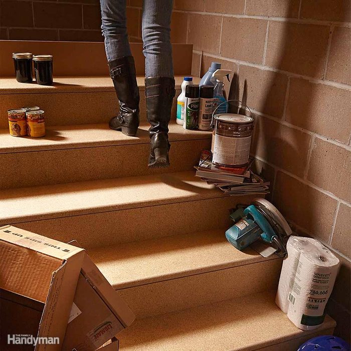 Ditch the Clutter, Especially on Stairs