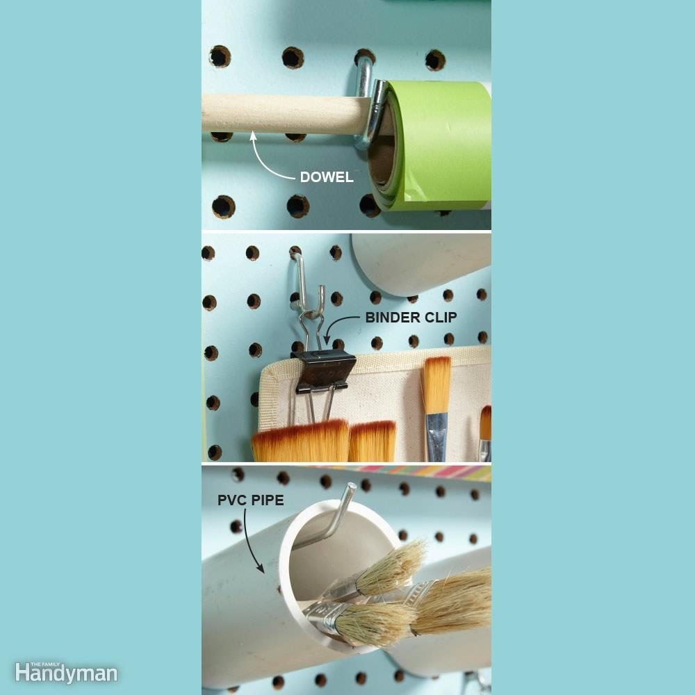 Make Pegboard Hooks Hold More