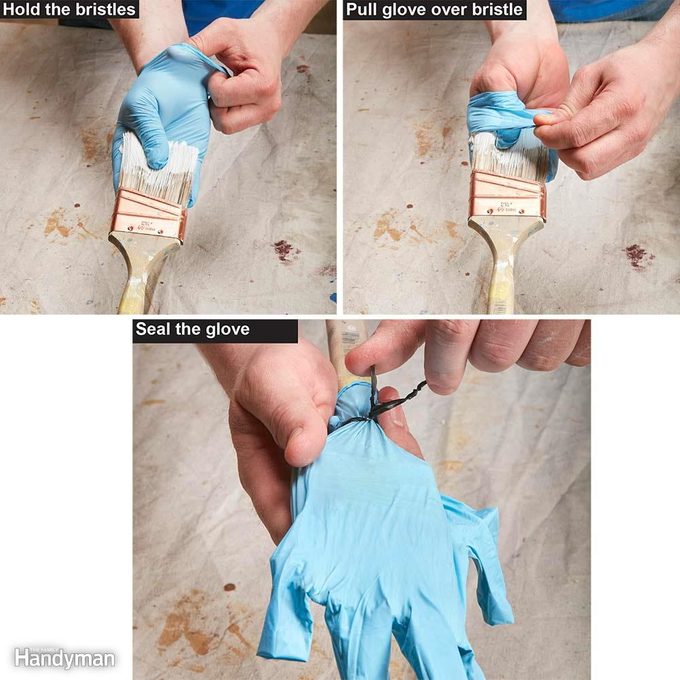 Preserve a Brush With a Glove