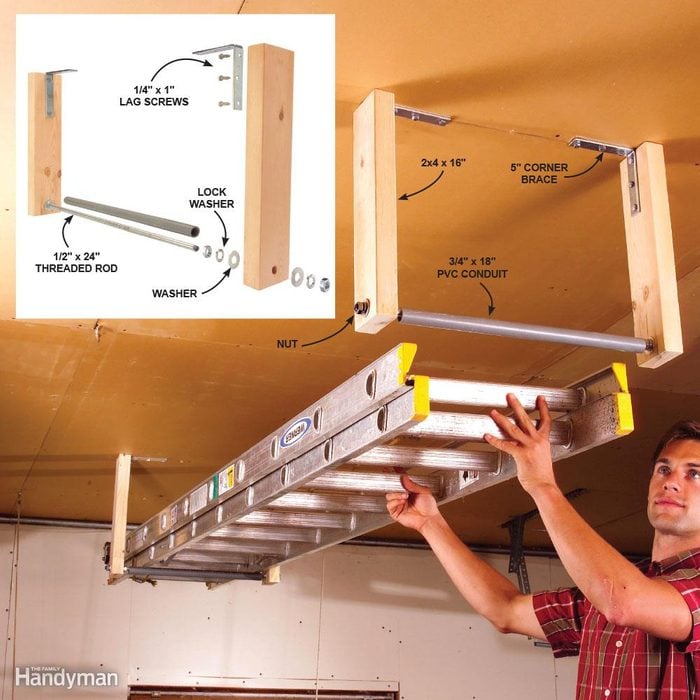24 Garage Storage Projects You, How To Build Garage Ceiling Shelves