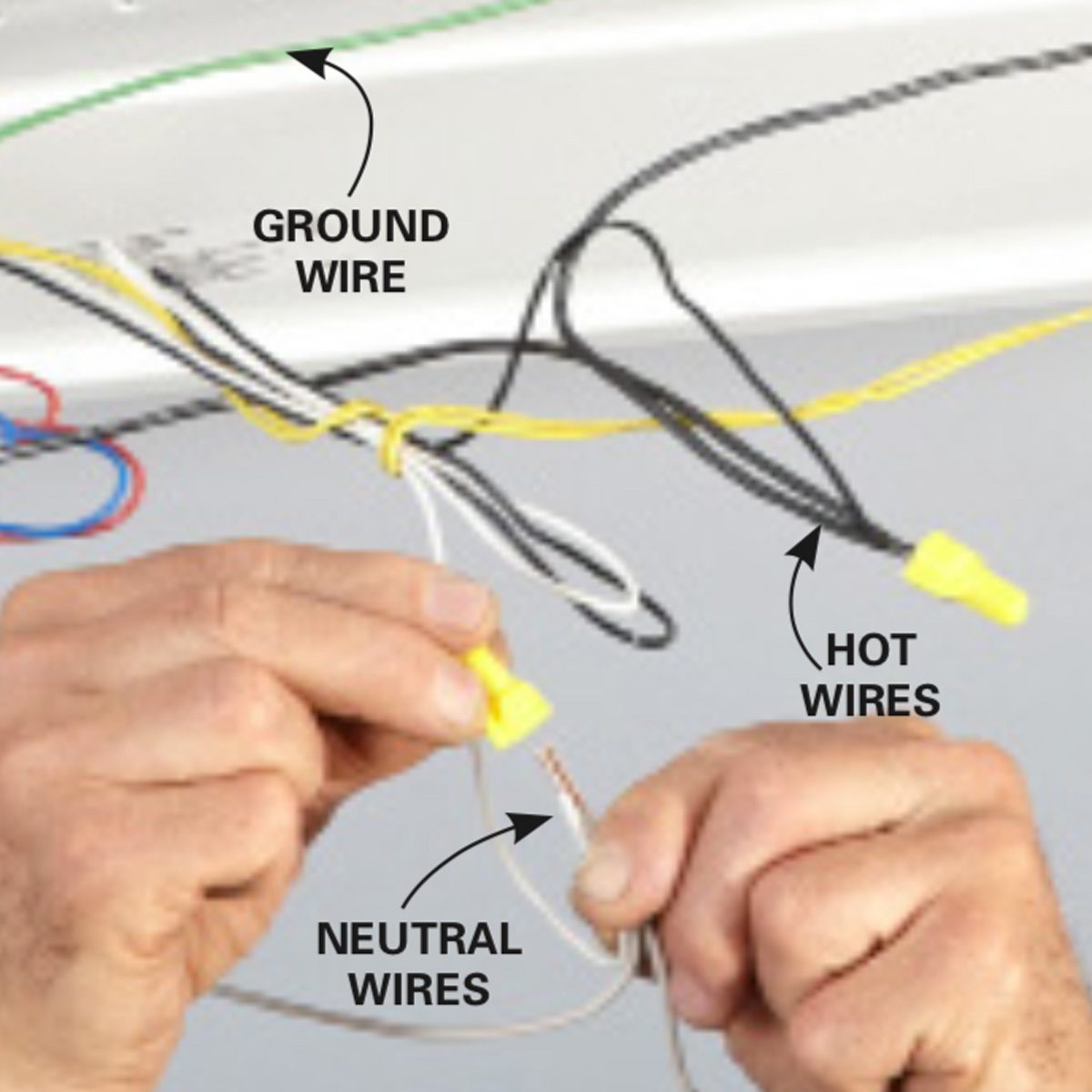 connecting fixture wires safely