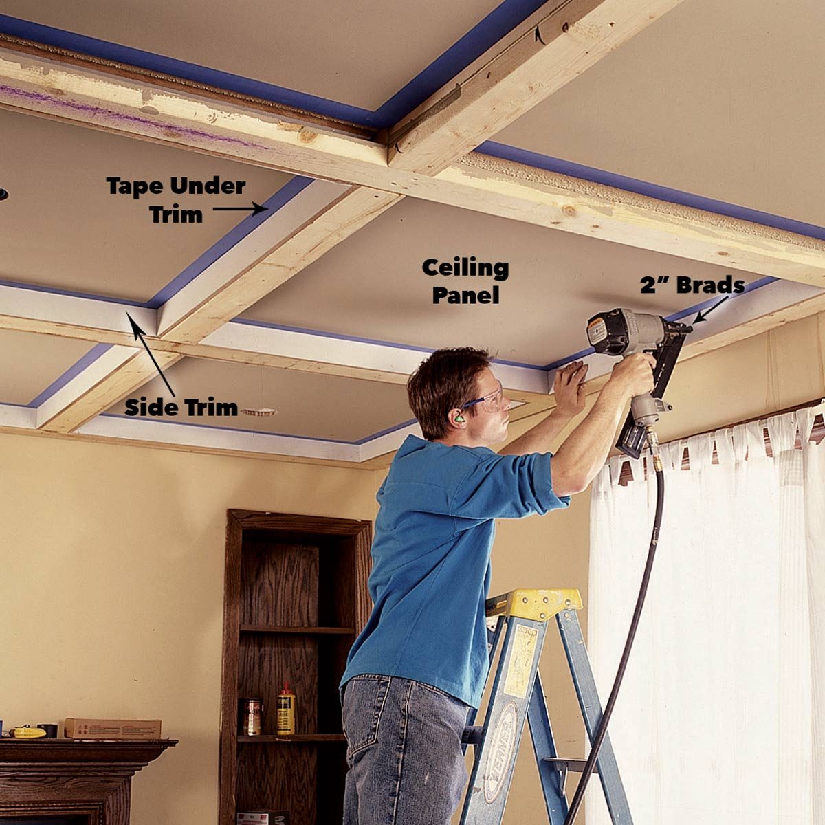 Ceiling Panels How To Install A Beam And Panel Ceiling