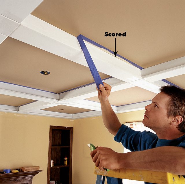 pull the tape ceiling panels