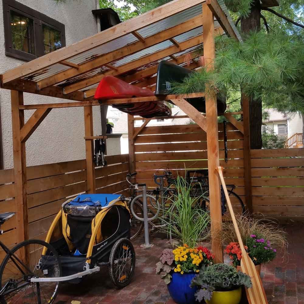 Modern Backyard Pergola