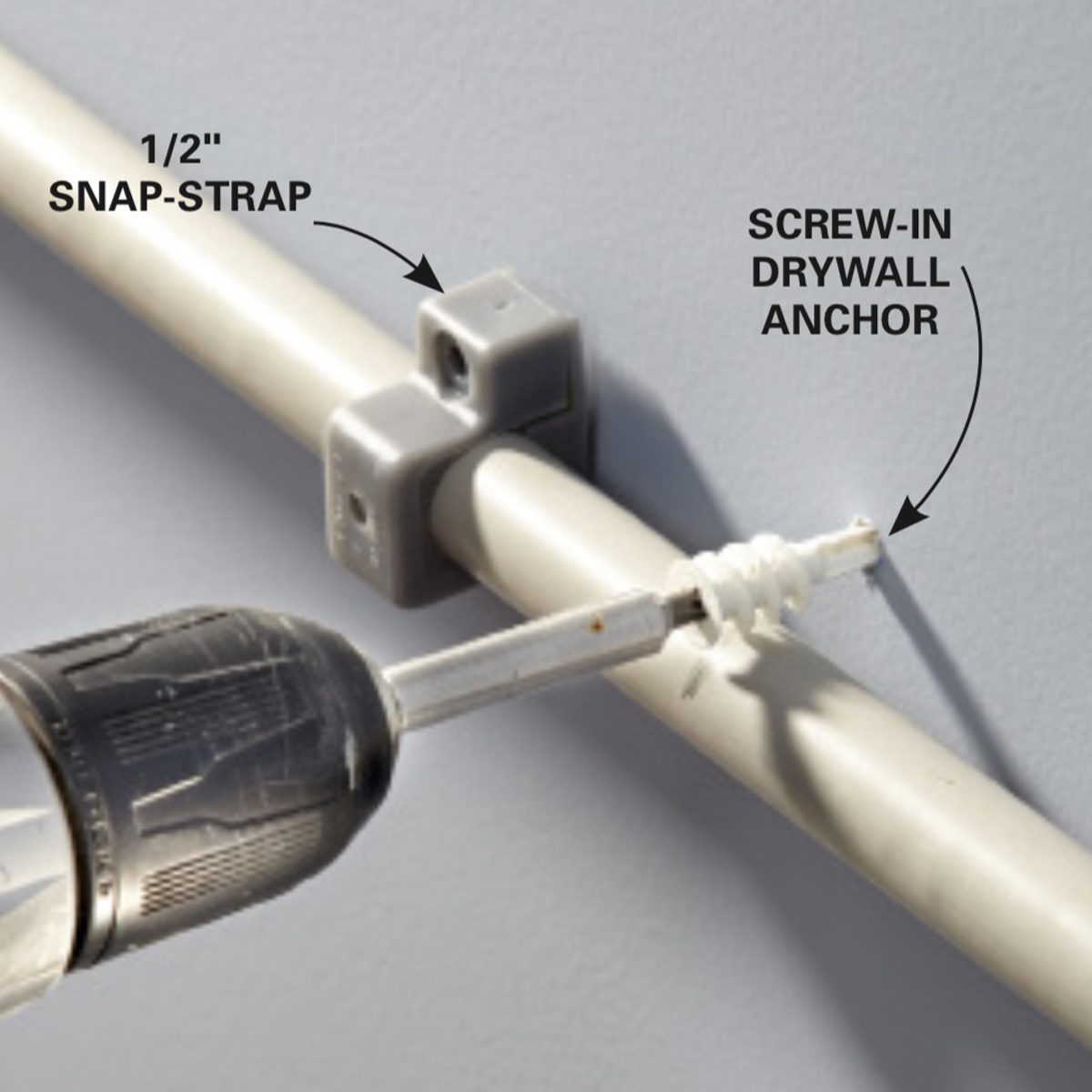 how to secure garage conduit