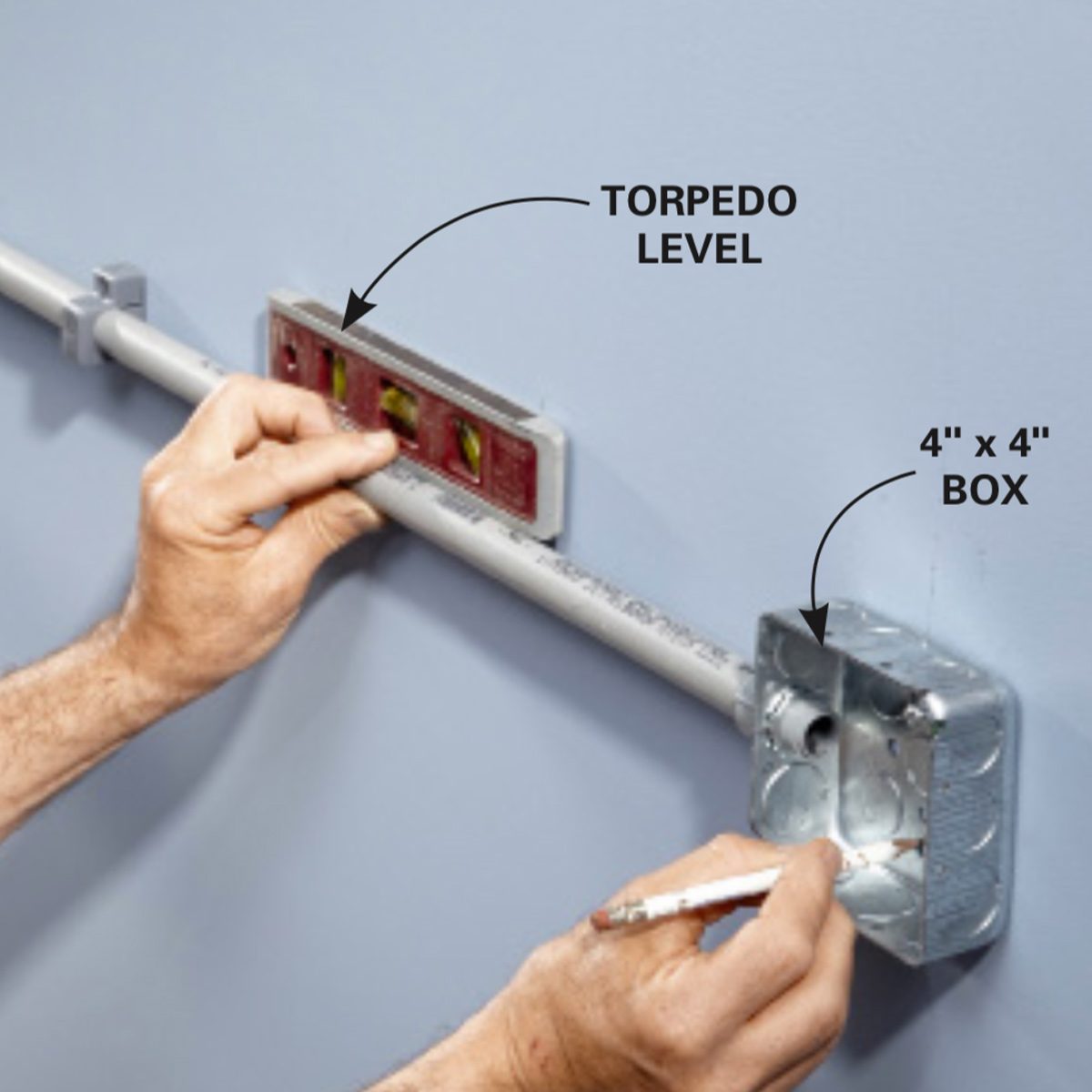 Mounting a new electrical box in garage