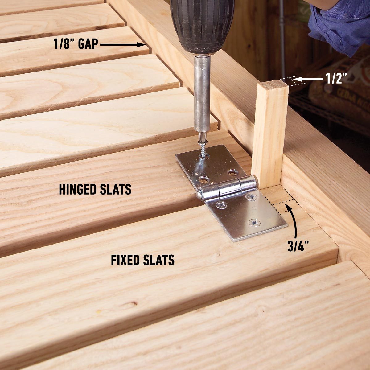 Construct A Classic Wooden Cart Build the hinged top and attach the hinges