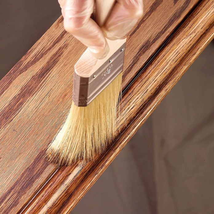 Applying stain with a dry brush | Construction Pro Tips