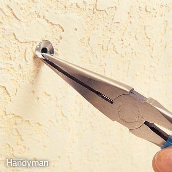 how to remove a hollow wall anchor