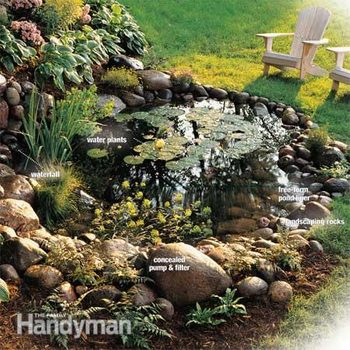 Large Faux Rock Garden Waterfalls