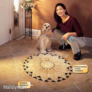 How to Install Marble Tile Floor: A Tumbled Stone Entryway