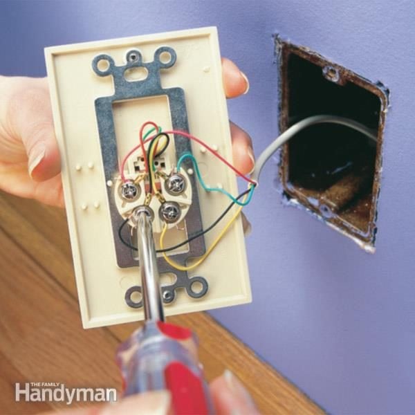 Replace a Phone Jack | The Family Handyman dsl wall jack wiring diagram 