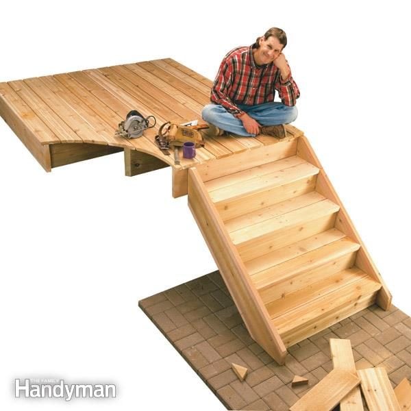 How To Build Deck Stairs Diy Family, How To Make A Wooden Staircase