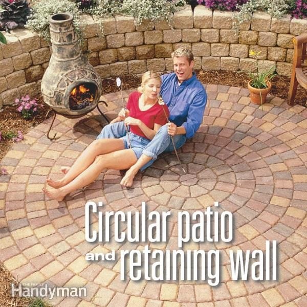 Build a Circular Patio and Retaining Wall