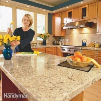 Granite Countertops How To Install Granite Tile Family Handyman