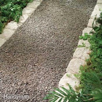 backyard gravel path