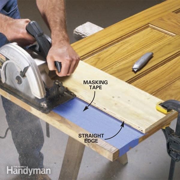 How to Cut Off Wood Door Bottoms | The Family Handyman
