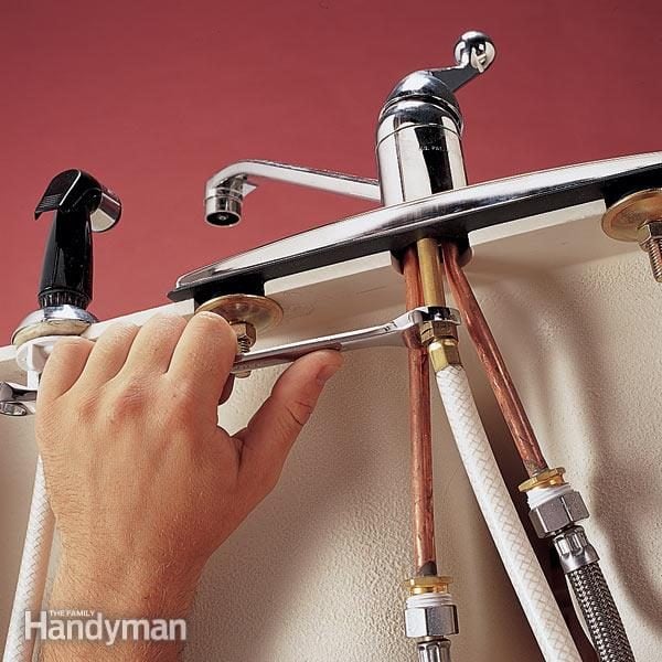 Replace A Sink Sprayer And Hose Family Handyman