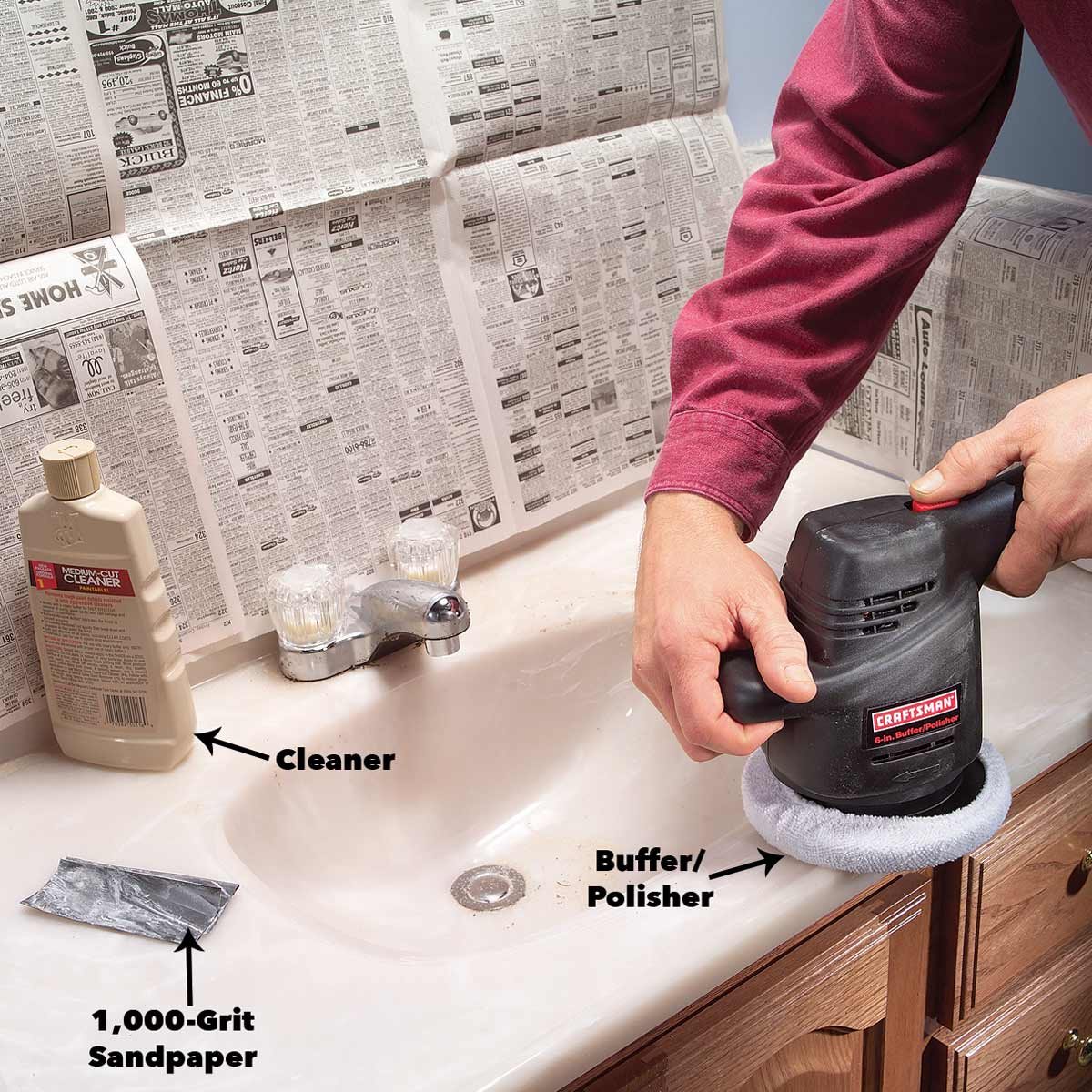 How To Renew A Scratched Countertop The Family Handyman